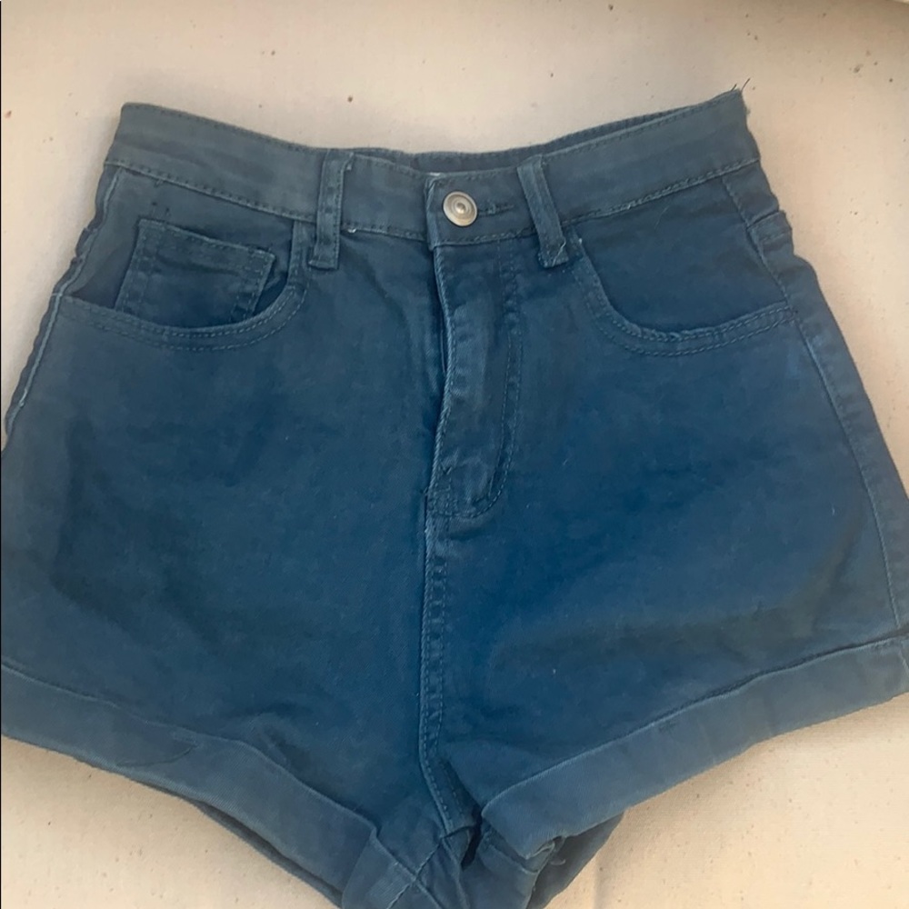 Brandy Melville navy jean shorts
